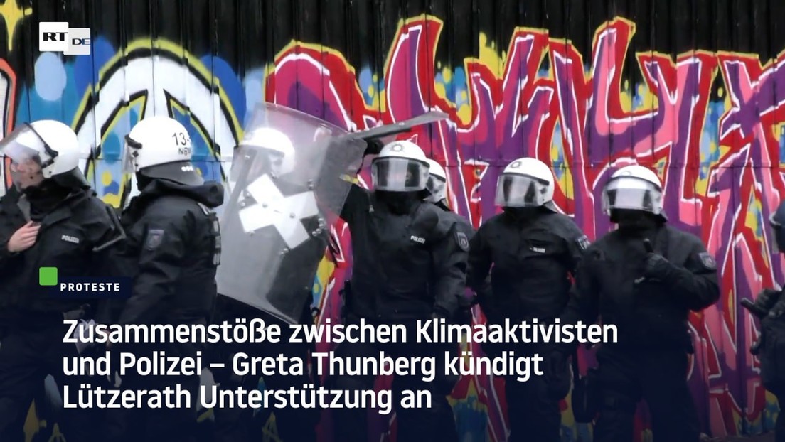 Lützerath: Zusammenstöße zwischen Klimaaktivisten und Polizei – Greta Thunberg angekündigt