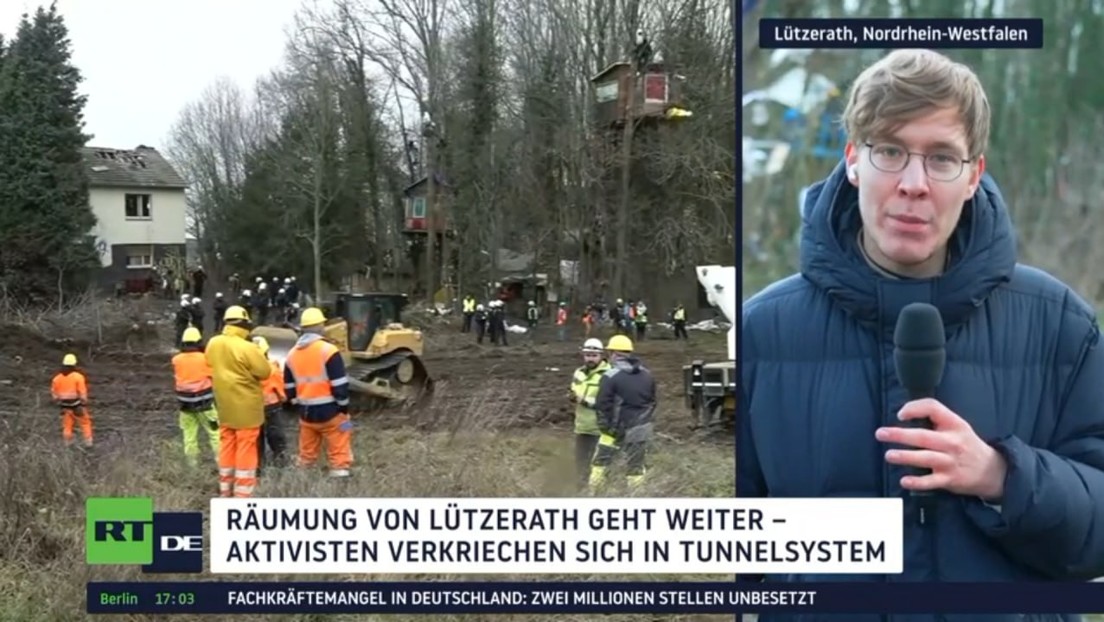 Lützerath-Aktivisten verkriechen sich in Tunnelsystem – RT DE-Korrespondent vor Ort