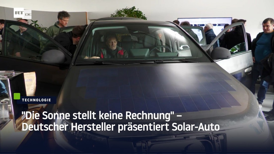 "Die Sonne stellt keine Rechnung" – Deutscher Hersteller präsentiert Solar-Auto