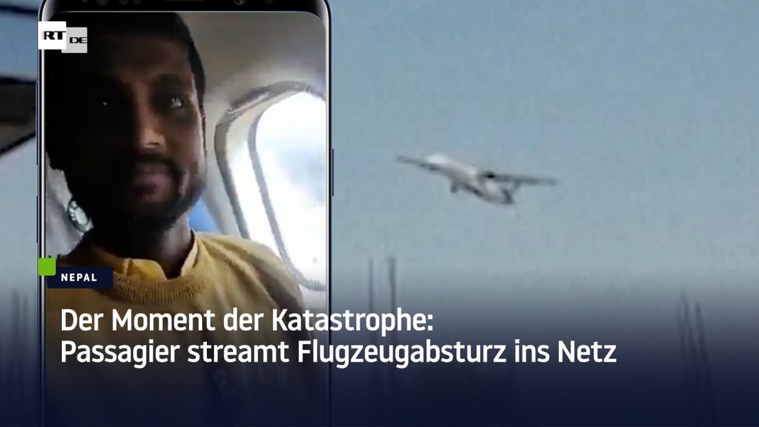 Der Moment der Katastrophe: Passagier streamt Flugzeugabsturz ins Netz