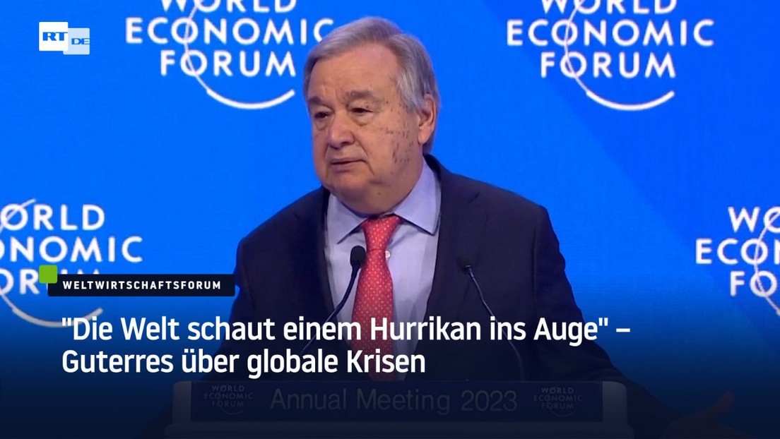 Guterres über globale Krisen: "Die Welt schaut einem Hurrikan ins Auge"