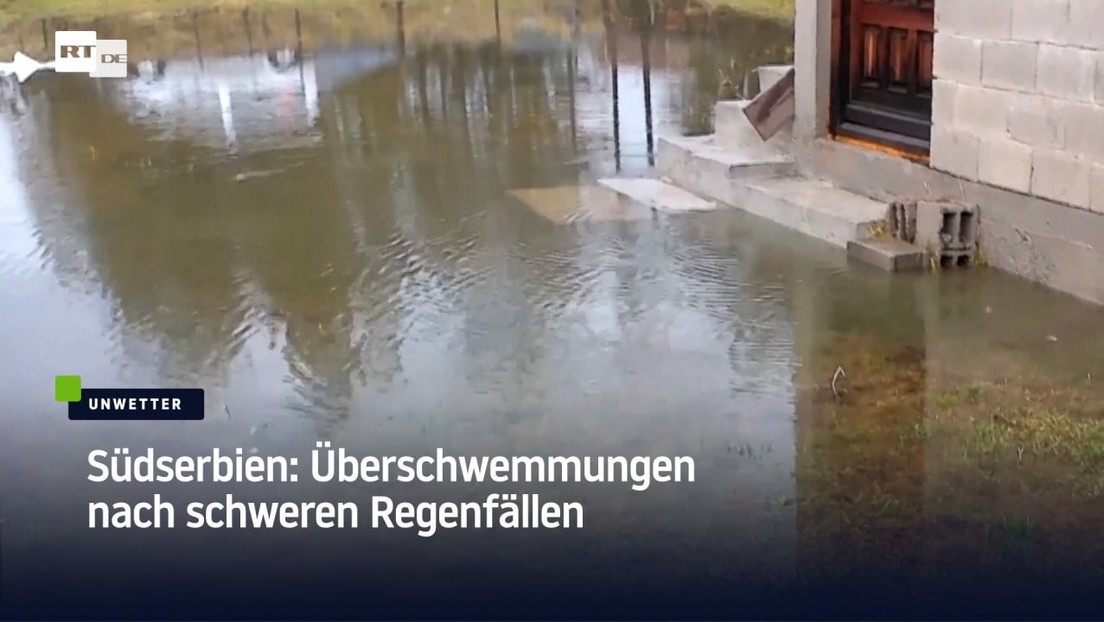 Südserbien: Überschwemmungen nach schweren Regenfällen