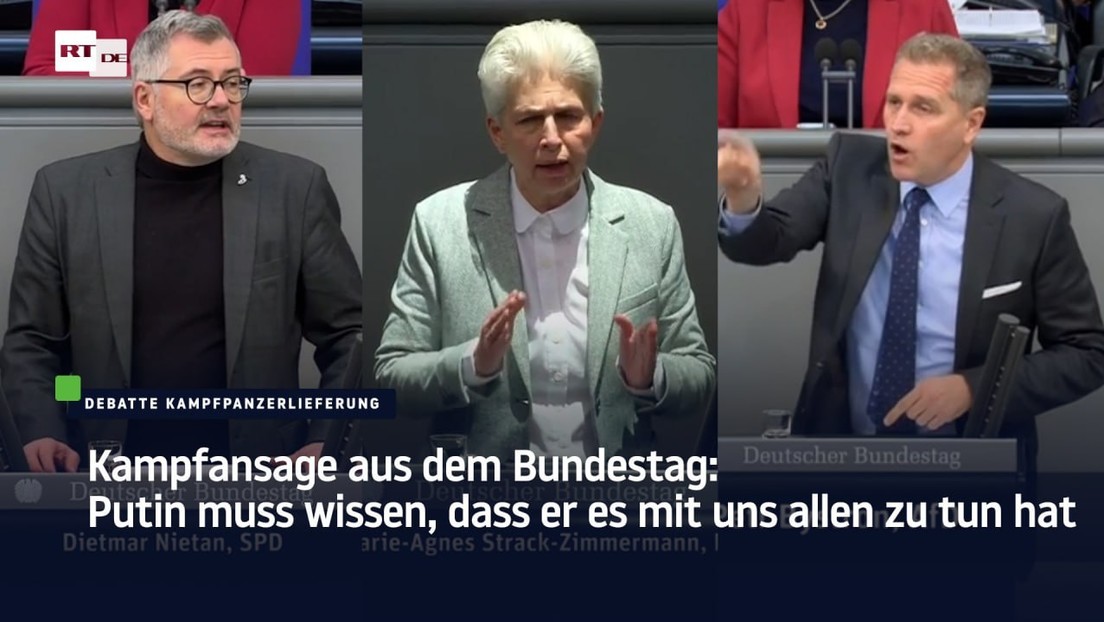 Kampfansage aus dem Bundestag: Putin muss wissen, dass er es mit uns allen zu tun hat