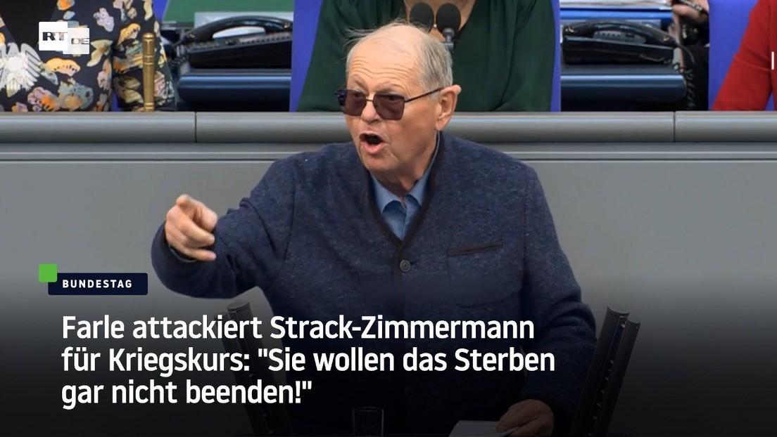 Farle attackiert Strack-Zimmermann für Kriegskurs: "Sie wollen das Sterben gar nicht beenden!"
