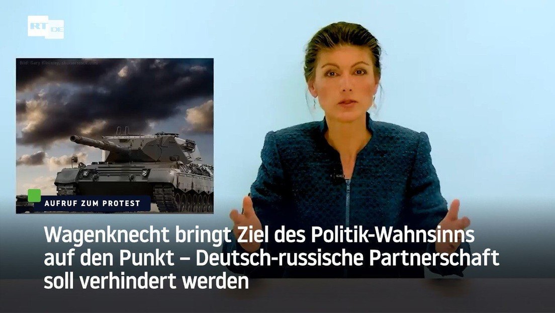 Sahra Wagenknecht: Deutsch-russische Partnerschaft soll verhindert werden