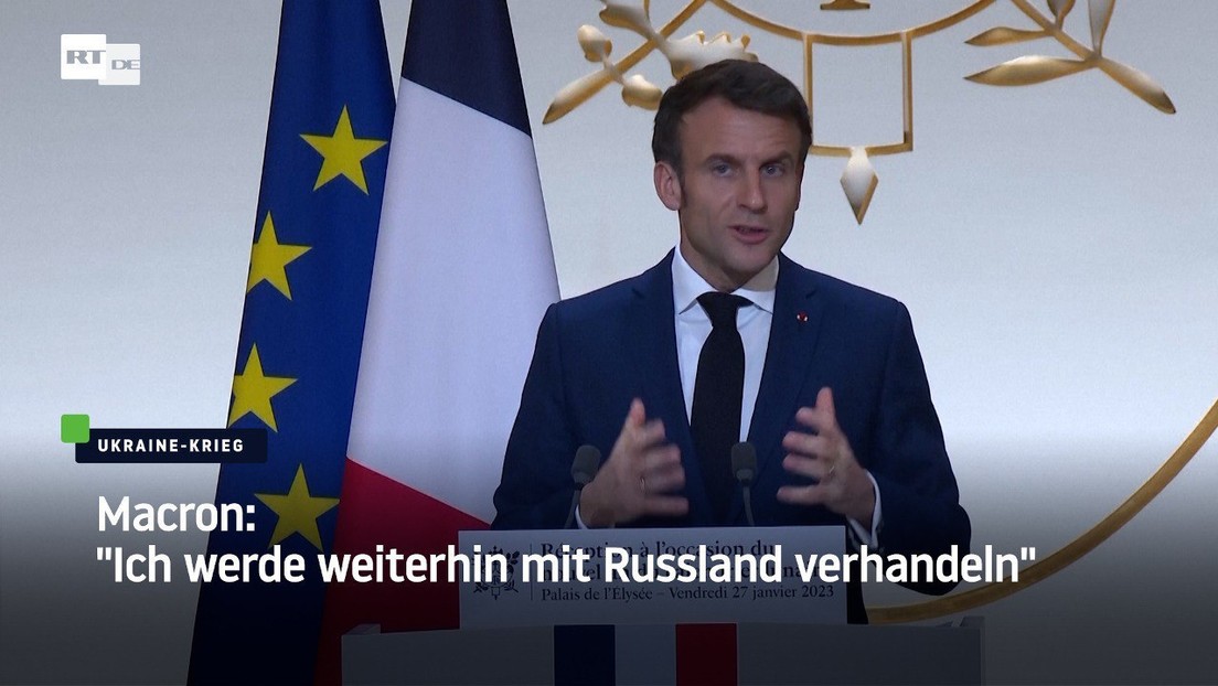 Macron: "Ich werde weiterhin mit Russland verhandeln"