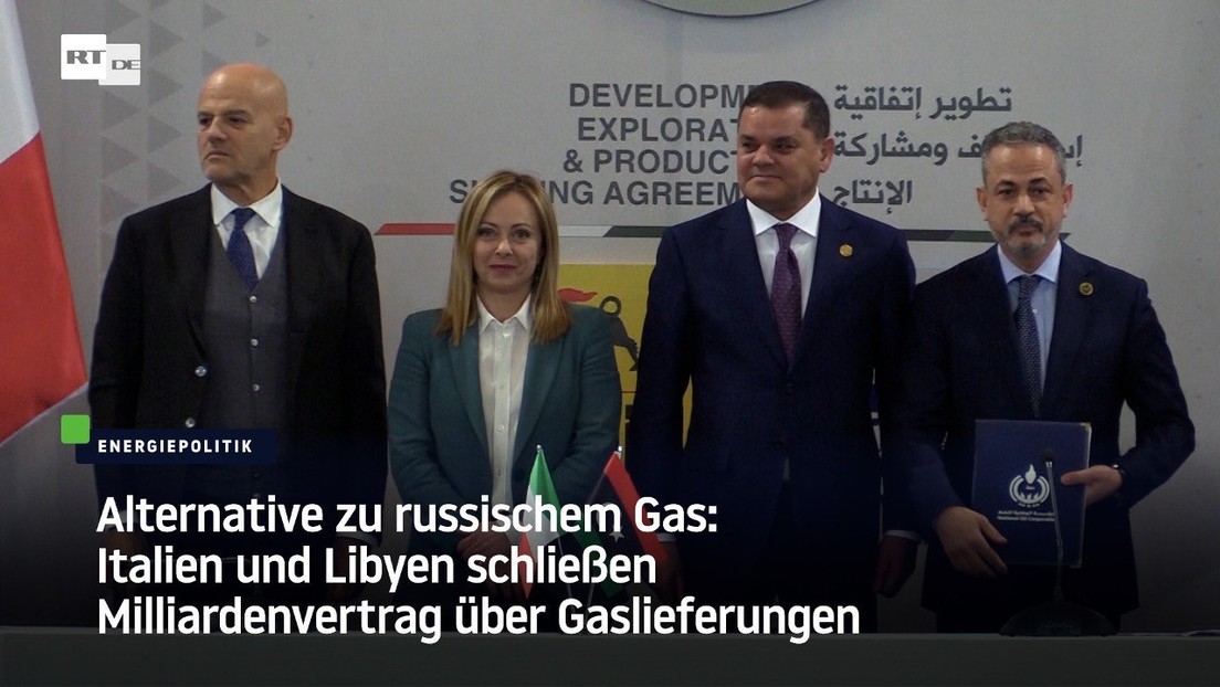 Alternative zu russischem Gas: Italien und Libyen schließen Milliardenvertrag über Gaslieferungen
