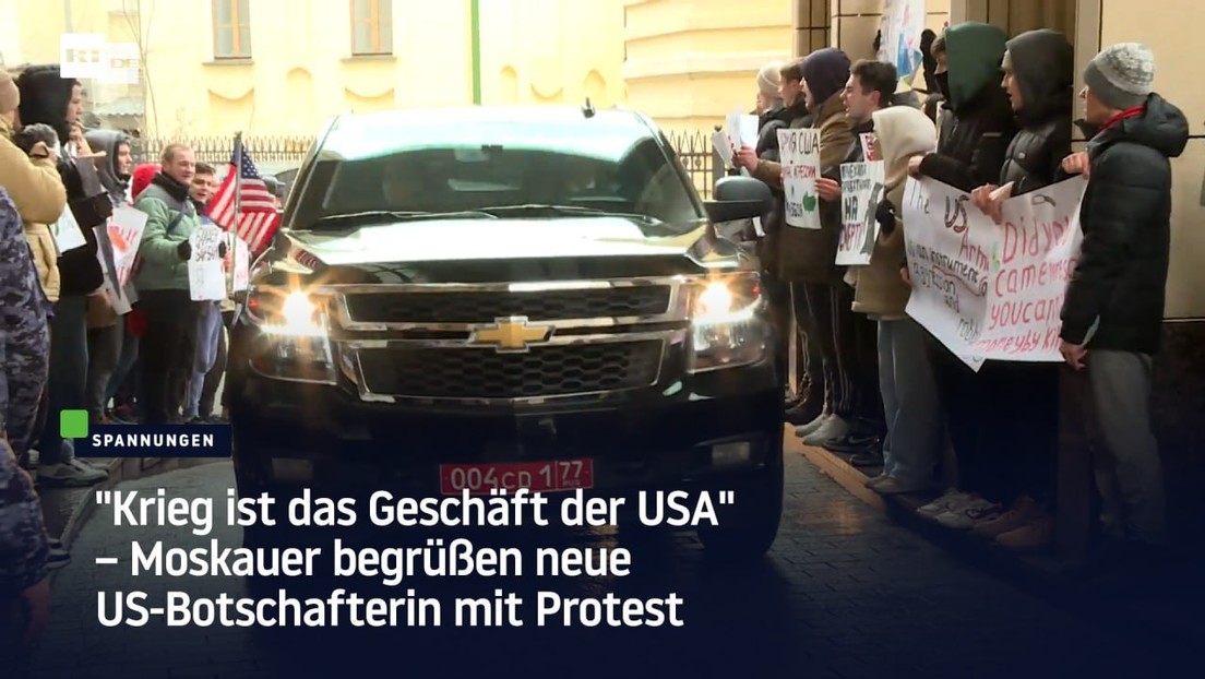 "Krieg ist das Geschäft der USA" – Moskauer begrüßen neue US-Botschafterin mit Protest
