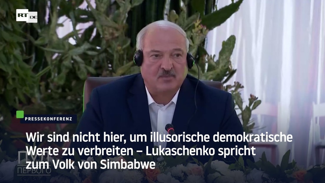 "Sind nicht hier, um illusorische demokratische Werte zu verbreiten" – Lukaschenko in Simbabwe
