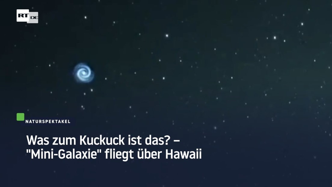 Was zum Kuckuck ist das? – "Mini-Galaxie" über Hawaii zu sehen