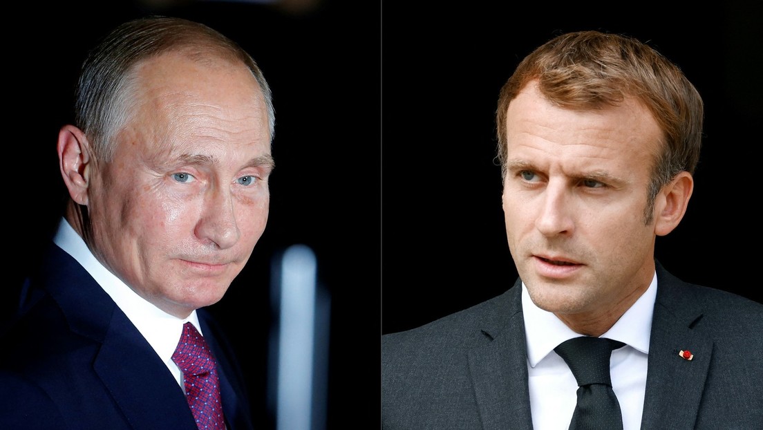 Französisches Außenministerium: Macron rief Putin auf Bitte Selenskijs an