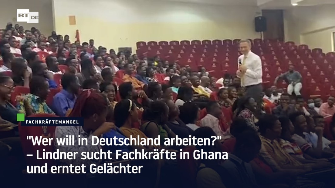 "Wer will in Deutschland arbeiten?" – Lindner sucht Fachkräfte in Ghana und erntet Gelächter