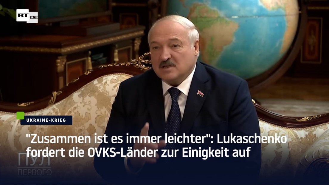 Lukaschenko fordert die OVKS-Länder zur Einigkeit auf: "Zusammen ist es immer leichter"