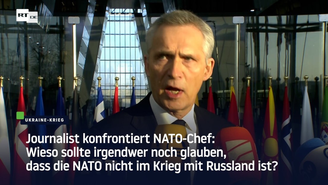 Journalist konfrontiert NATO-Chef: Wer glaubt noch, dass die NATO nicht im Krieg mit Russland ist?