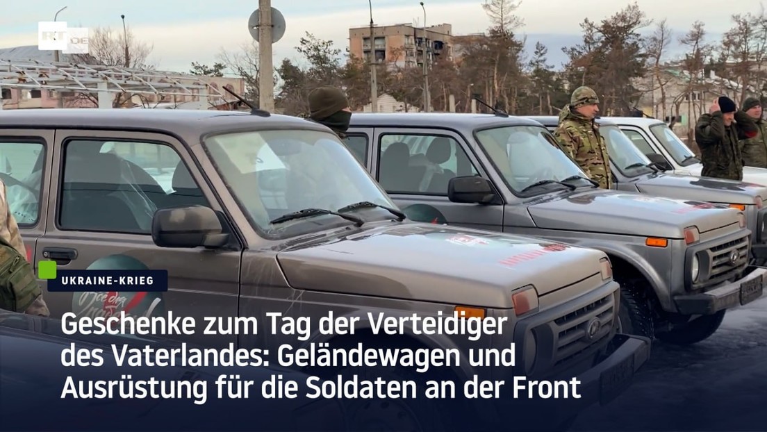 Geschenke zum Tag der Verteidiger des Vaterlandes: Geländewagen und Ausrüstung für Front-Soldaten