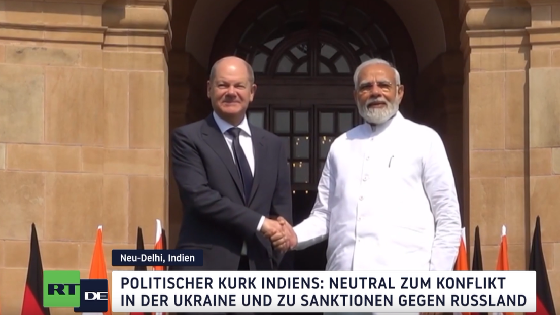 Bundeskanzler Scholz zu Besuch in Indien