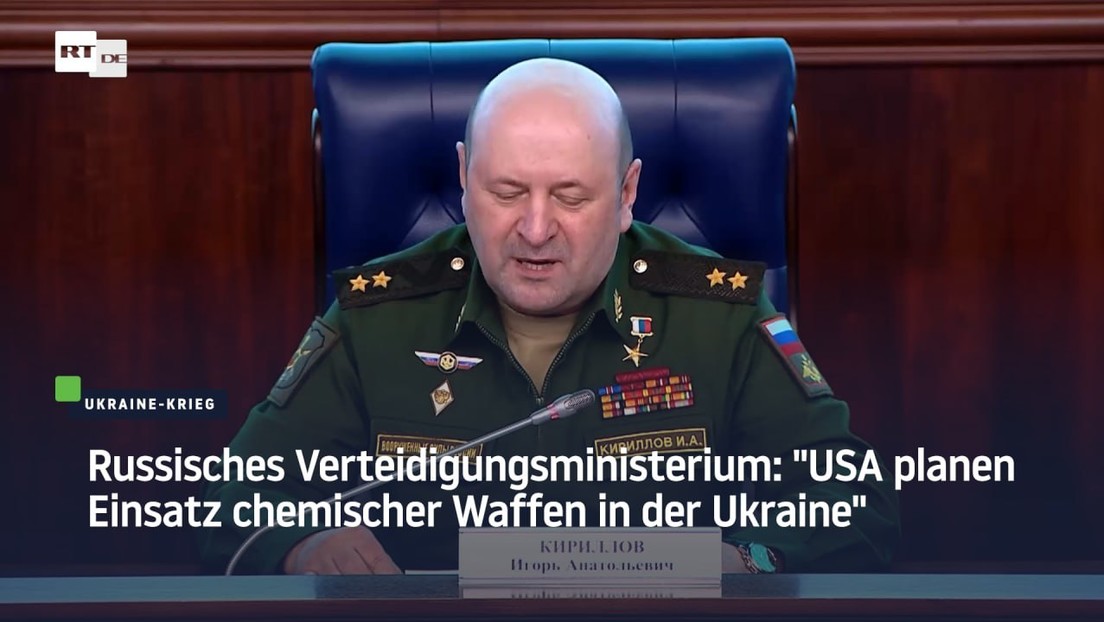 Russisches Verteidigungsministerium: "USA planen Einsatz chemischer Waffen in der Ukraine"