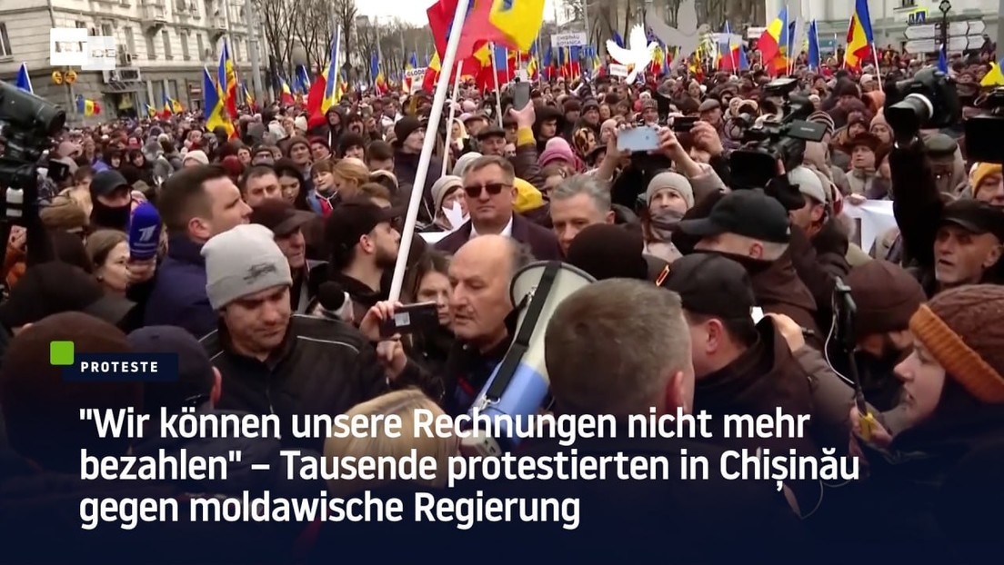 Tausende protestierten in Chișinău: "Wir können unsere Rechnungen nicht mehr bezahlen"