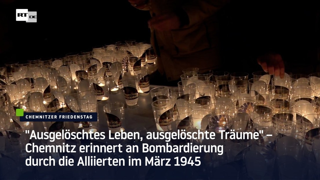 "Ausgelöschtes Leben, ausgelöschte Träume" – Chemnitz erinnert an Bombardierung im März 1945