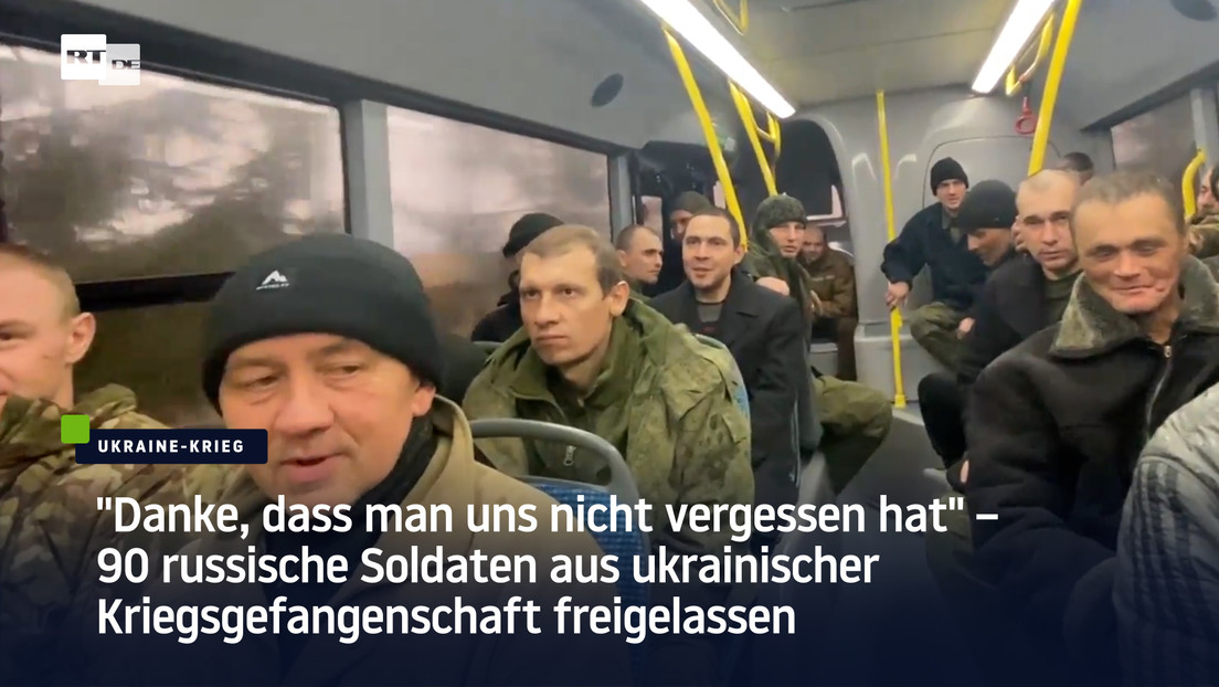 90 russische Soldaten aus ukrainischer Kriegsgefangenschaft freigelassen