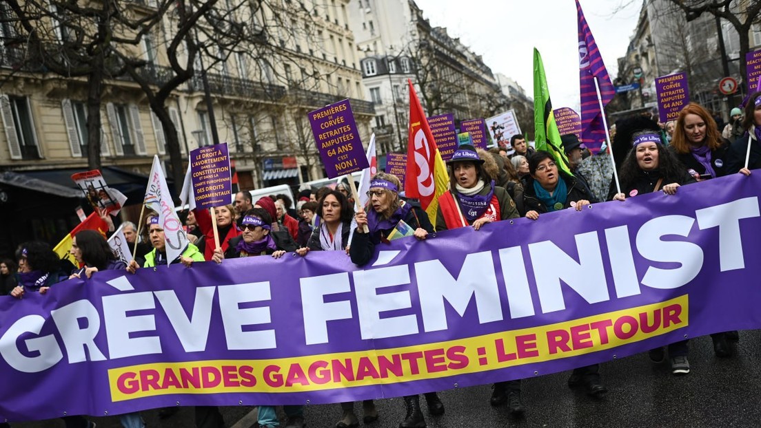 LIVE aus Paris: "Feministischer Streik" zum Internationalen Frauentag