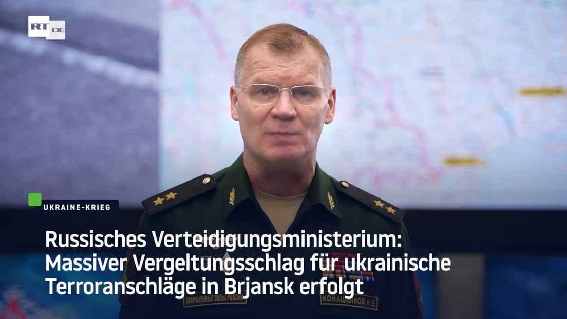 Russisches Verteidigungsministerium: Vergeltungsschlag für ukrainische Terroranschläge in Brjansk