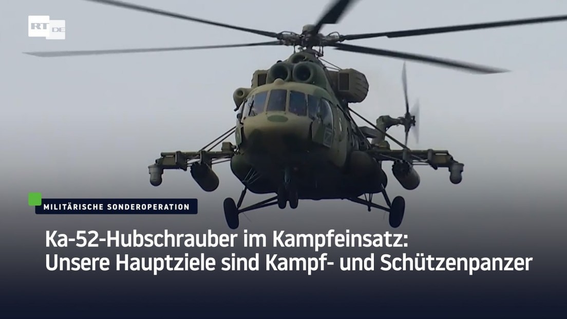 Ka-52-Hubschrauber im Kampfeinsatz: Unsere Hauptziele sind Kampf- und Schützenpanzer