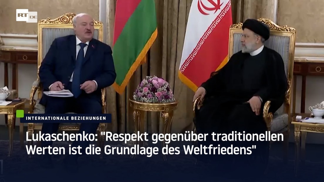 Lukaschenko: "Respekt gegenüber traditionellen Werten ist die Grundlage des Weltfriedens"