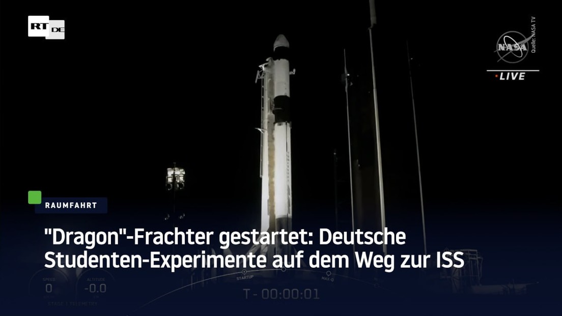 "Dragon"-Frachter gestartet: Deutsche Studenten-Experimente auf dem Weg zur ISS