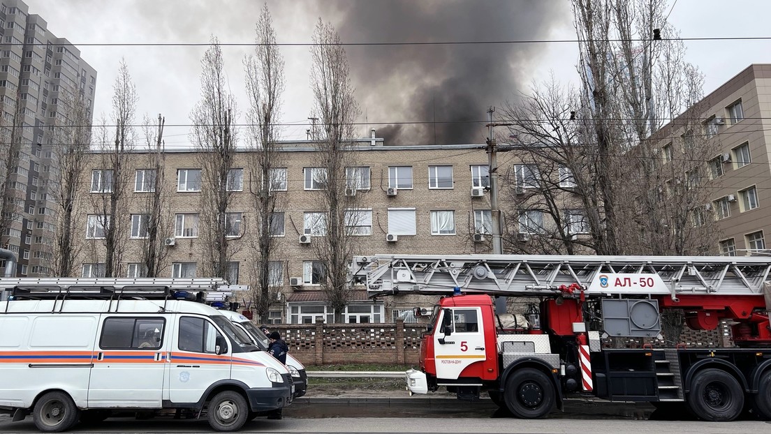 Russland: Brand in Lagerhaus des FSB in Rostow