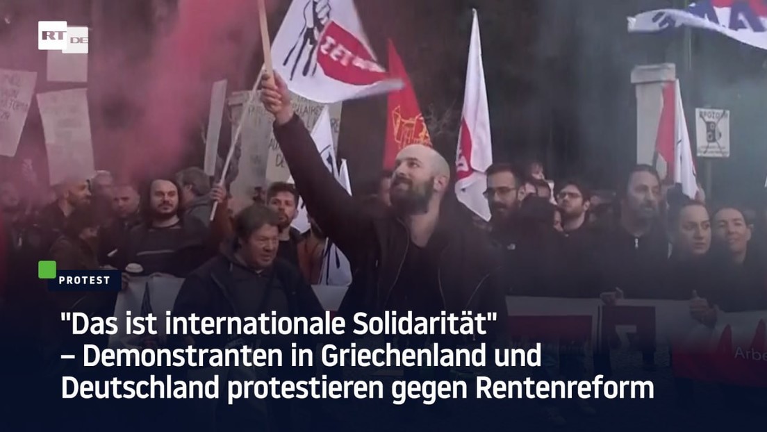 Demonstranten in Griechenland und Deutschland solidarisieren sich mit Franzosen