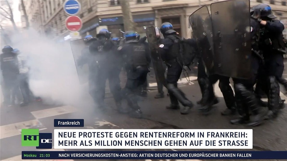 Rentenreform-Proteste: Ausschreitungen und Zusammenstöße mit der Polizei