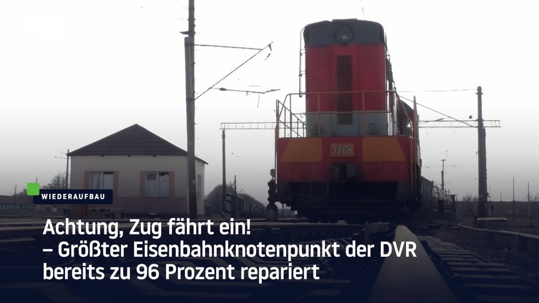 Achtung, Zug fährt ein! – Größter Eisenbahnknotenpunkt der DVR bereits zu 96 Prozent repariert