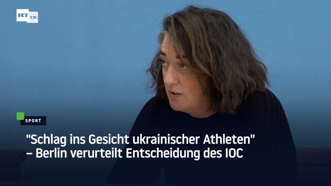 "Schlag ins Gesicht ukrainischer Athleten" – Berlin verurteilt Entscheidung des IOC