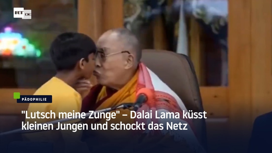 "Lutsch meine Zunge" – Dalai Lama küsst kleinen Jungen und schockt das Netz
