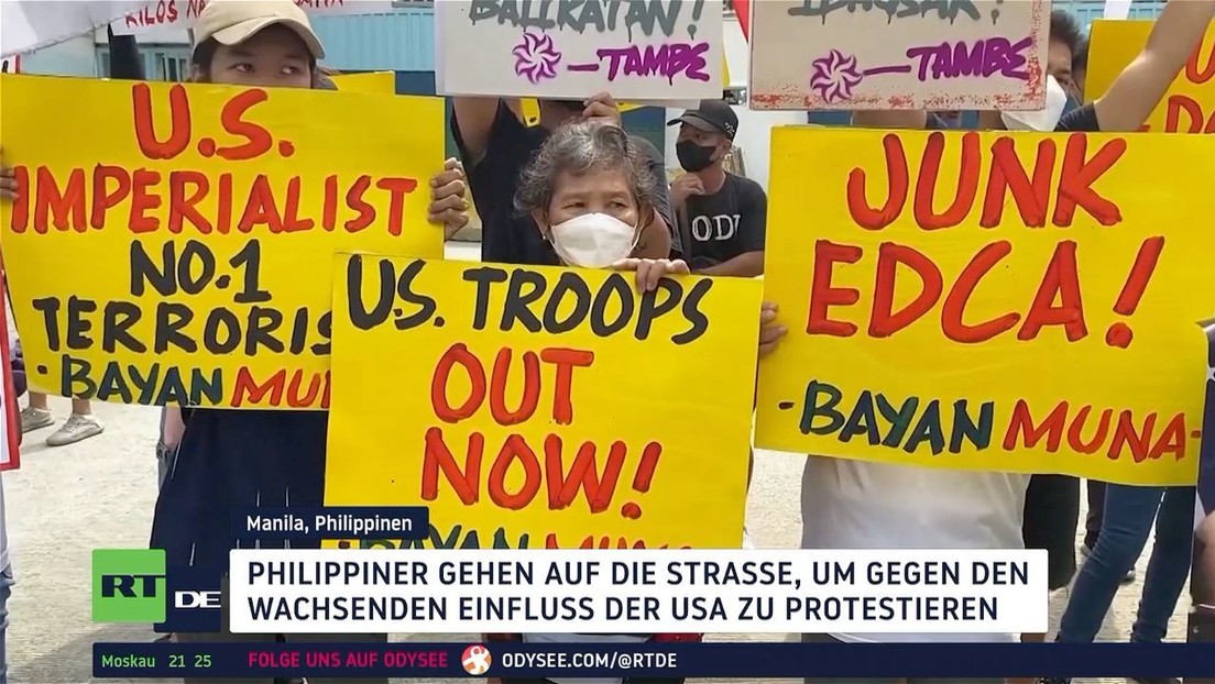 USA und Philippinen starten gemeinsame Militärübungen: Philippiner protestieren