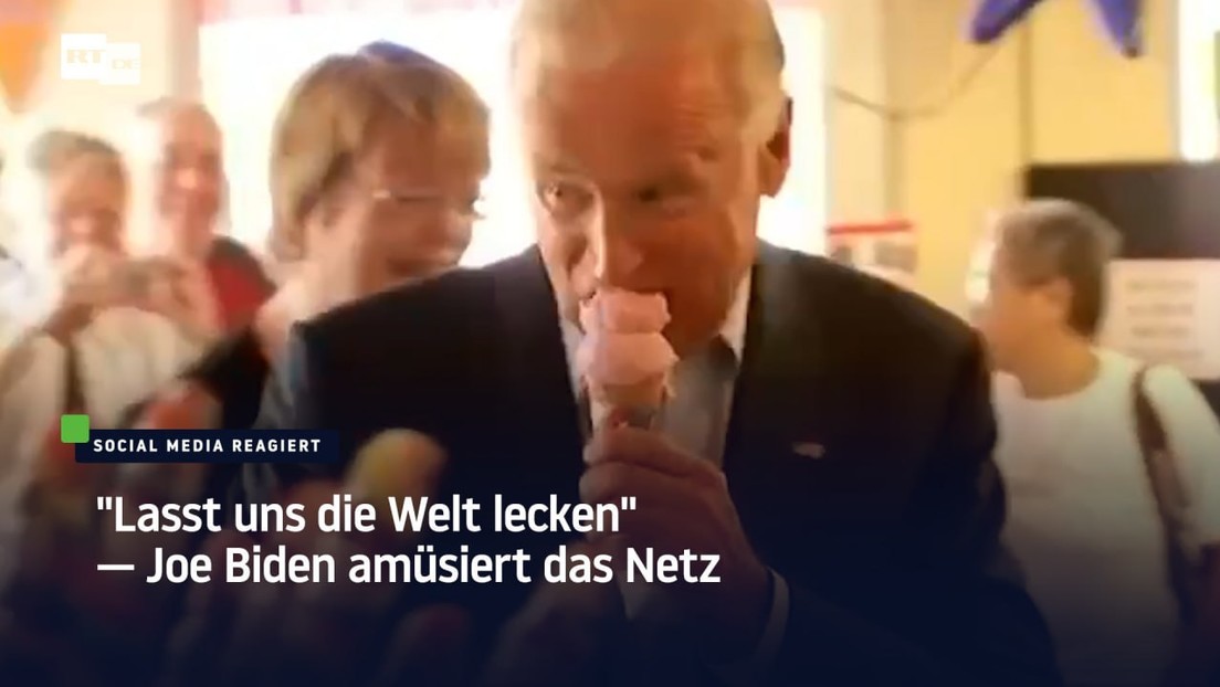 "Lasst uns die Welt lecken" – Joe Biden amüsiert das Netz
