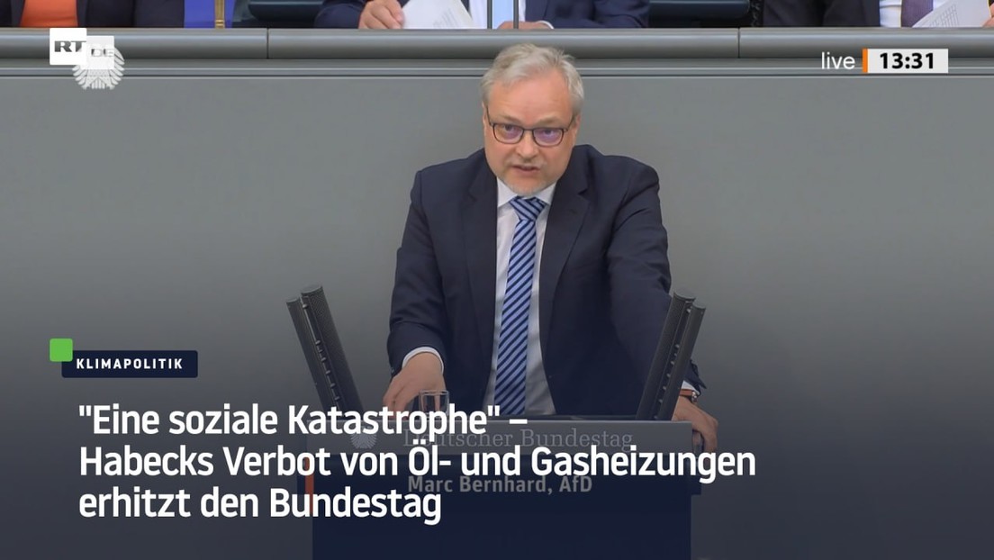 "Eine soziale Katastrophe" – Habecks Verbot von Öl- und Gasheizungen erhitzt den Bundestag