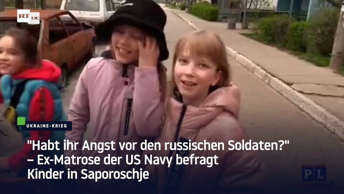 "Habt ihr Angst vor den russischen Soldaten?" – US-Veteran befragt Kinder in Saporoschje