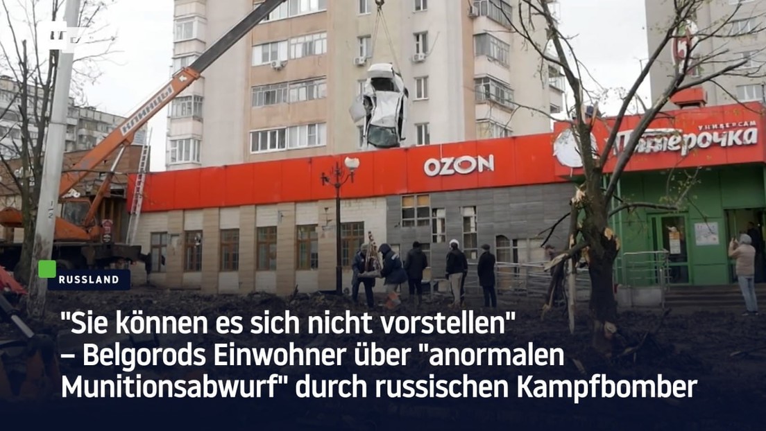 "Nicht vorstellbar" – Einwohner über "anormalen Munitionsabwurf" durch russischen Kampfbomber