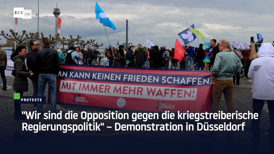"Wir sind die Opposition gegen die kriegstreiberische Regierungspolitik" – Demo in Düsseldorf