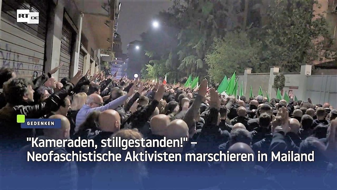 "Kameraden, stillgestanden!" – Neofaschistische "Aktivisten" marschieren in Mailand