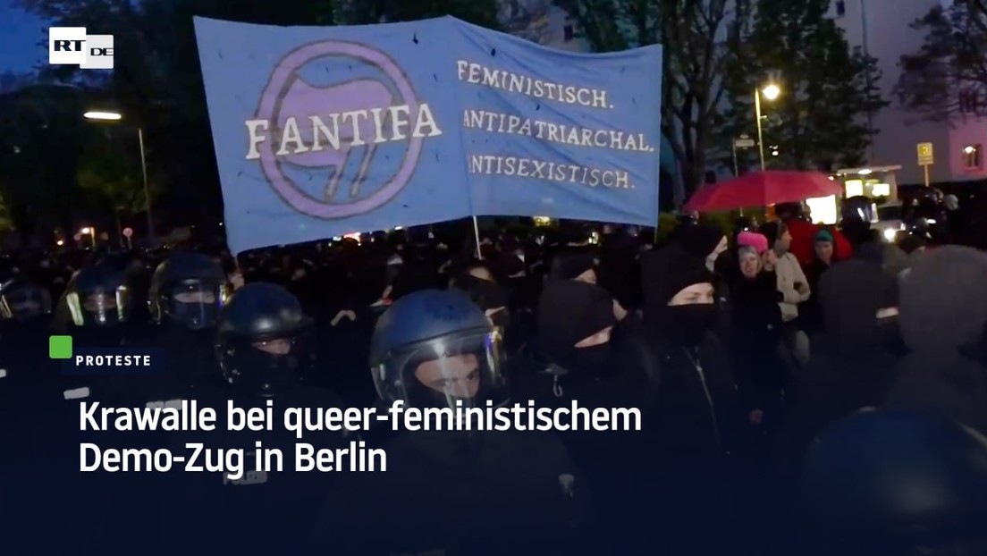 Krawalle bei queer-feministischem Demo-Zug in Berlin
