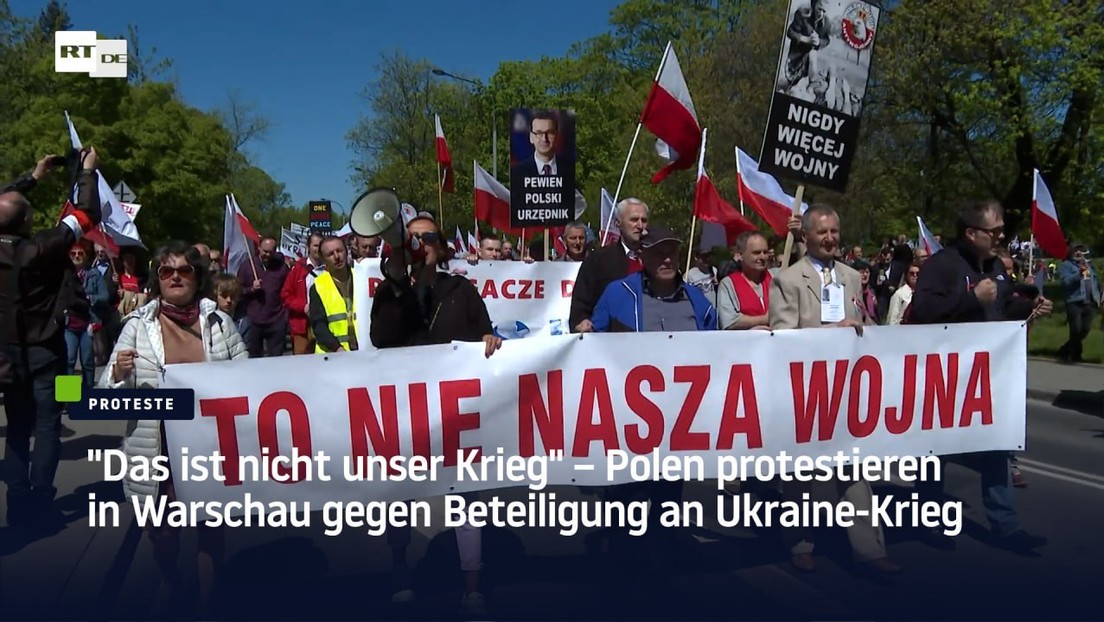 "Das ist nicht unser Krieg" – Polen protestieren in Warschau gegen Beteiligung an Ukraine-Krieg