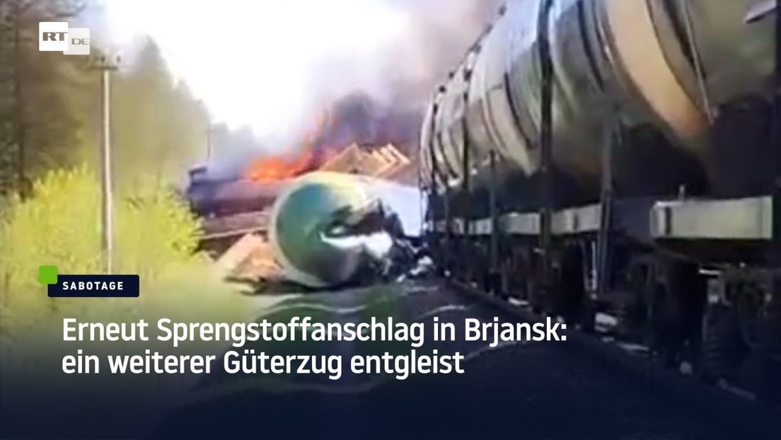 Erneut Sprengstoffanschlag in Brjansk: ein weiterer Güterzug entgleist