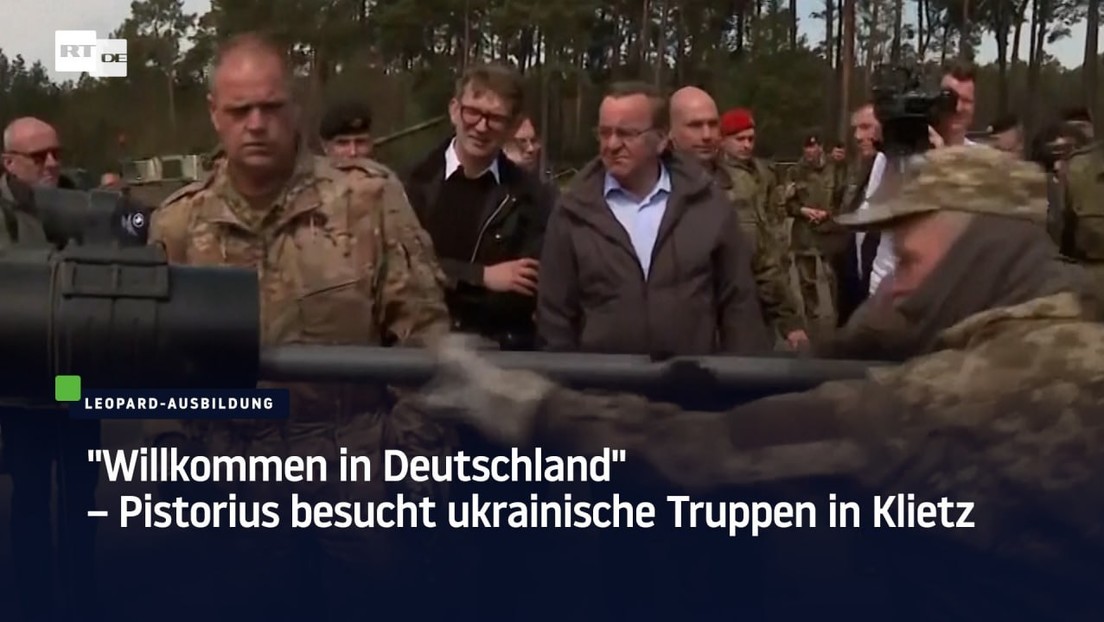Leopard-Ausbildung: "Willkommen in Deutschland" – Pistorius besucht ukrainische Truppen in Klietz