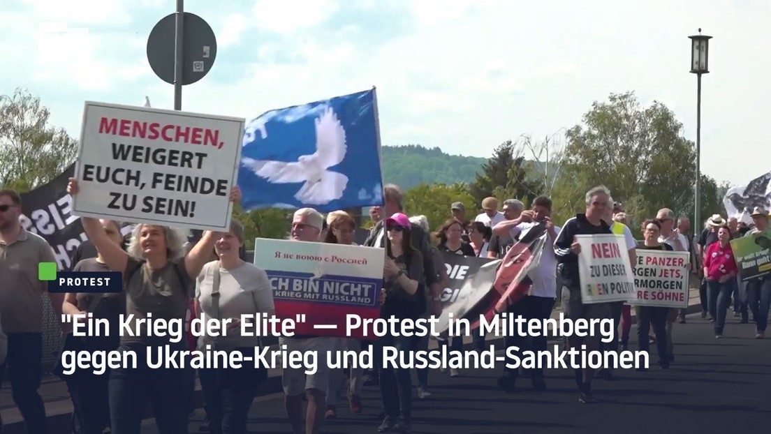"Ein Krieg der Elite" — Protest in Miltenberg gegen Ukraine-Krieg und Russland-Sanktionen