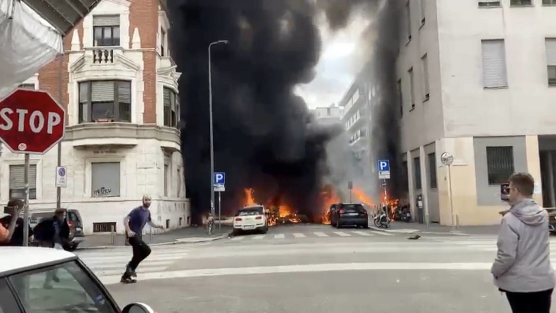 Schwere Explosion in Mailand: Lieferwagen mit Sauerstoffflaschen detoniert im Stadtzentrum