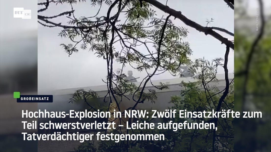Hochhaus-Explosion in NRW: Zwölf Einsatzkräfte zum Teil schwerstverletzt
