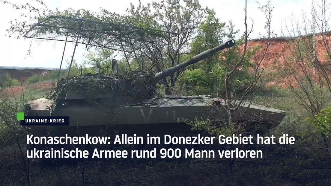Konaschenkow: Allein im Donezker Gebiet hat die ukrainische Armee rund 900 Mann verloren